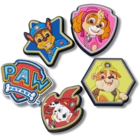 Lot de 5 Bijoux Jibbitz « Paw Patrol »