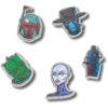 Lot de 5 Bijoux Jibbitz « Personnages Star Wars™ » Lot de 5 Bijoux Jibbitz « Personnages Star Wars™ »