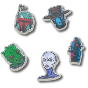 Lot de 5 Bijoux Jibbitz « Personnages Star Wars™ »