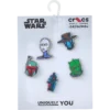 Lot de 5 Bijoux Jibbitz « Personnages Star Wars™ » Lot de 5 Bijoux Jibbitz « Personnages Star Wars™ »