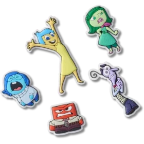 Lot de 5 Bijoux Jibbitz Pixar « Inside Out »