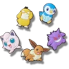 Lot de 5 Bijoux Jibbitz™ Pokémon assorties Lot de 5 Bijoux Jibbitz™ Pokémon assorties