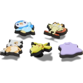 Lot de 5 Bijoux Jibbitz Pokémon assortis