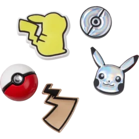 Lot de 5 Bijoux Jibbitz™ « Pokémon » en relief