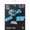 Lot de 5 Bijoux Jibbitz pour bijoux de chaussures « Detroit Lions » de la NFL Lot de 5 Bijoux Jibbitz pour bijoux de chaussures « Detroit Lions » de la NFL
