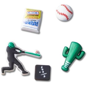 Lot de 5 Bijoux Jibbitz « Équipe de baseball »