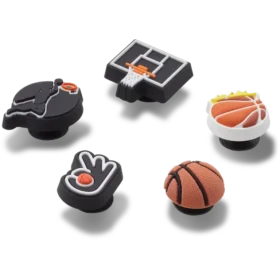 Lot de 5 Bijoux Jibbitz « Équipe de basket »