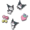 Lot de 5 Bijoux Jibbitz Sanrio Kuromi
