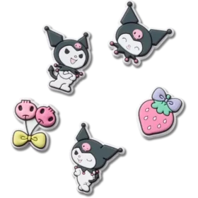 Lot de 5 Bijoux Jibbitz Sanrio Kuromi