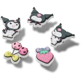 Lot de 5 Bijoux Jibbitz Sanrio Kuromi