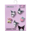 Lot de 5 Bijoux Jibbitz Sanrio Kuromi