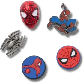 Lot de 5 Bijoux Jibbitz™ Spiderman II