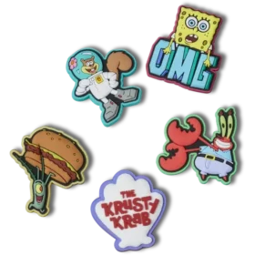Lot de 5 Bijoux Jibbitz Spongebob