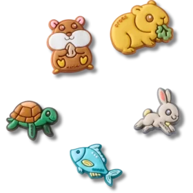 Lot de 5 Bijoux Jibbitz Super Pets