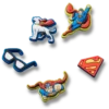 Lot de 5 Bijoux Jibbitz Superman