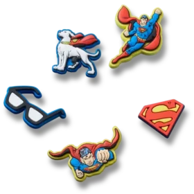 Lot de 5 Bijoux Jibbitz Superman