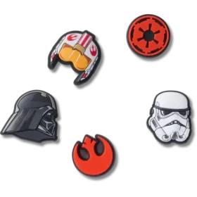 Lot de 5 Bijoux Jibbitz « Symboles Star Wars »