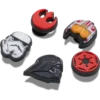 Lot de 5 Bijoux Jibbitz « Symboles Star Wars » Lot de 5 Bijoux Jibbitz « Symboles Star Wars »