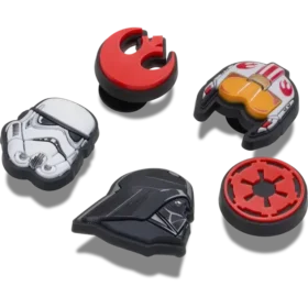 Lot de 5 Bijoux Jibbitz « Symboles Star Wars »
