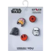 Lot de 5 Bijoux Jibbitz « Symboles Star Wars » Lot de 5 Bijoux Jibbitz « Symboles Star Wars »