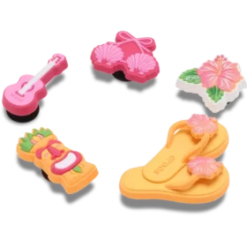 Lot de 5 Bijoux Jibbitz « Tiki Vacation »