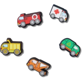 Lot de 5 Bijoux Jibbitz « Tiny Work Trucks »