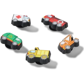 Lot de 5 Bijoux Jibbitz « Tiny Work Trucks »