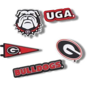 Lot de 5 Bijoux Jibbitz « Université de Géorgie »