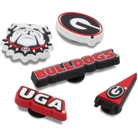 Lot de 5 Bijoux Jibbitz « Université de Géorgie »