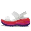 Mega Crush Sandal « Blanc Rouge Violet »