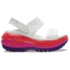 Mega Crush Sandal « Blanc Rouge Violet »
