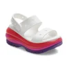 Mega Crush Sandal « Blanc Rouge Violet »