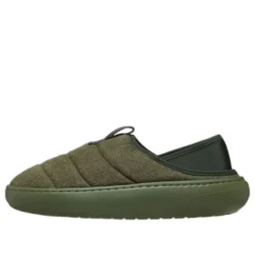 Mocassins classiques en daim vegan « Army Green »