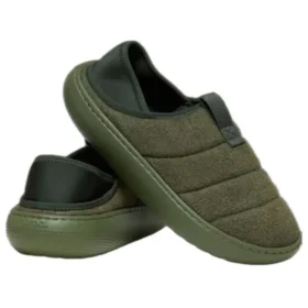 Mocassins classiques en daim vegan « Army Green »