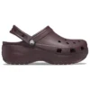 Platform Clog classique « Dark Cherry »