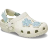 Sabot classique en denim pour tout-petits avec bride arrière réglable et motif floral Sabot classique en denim pour tout-petits avec bride arrière réglable et motif floral