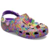 Sabot Lisa Frank x Classic Clog « Neon Purple Multi Hearts »