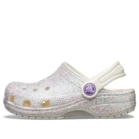 Sabots Classic Glitter « Silver White »