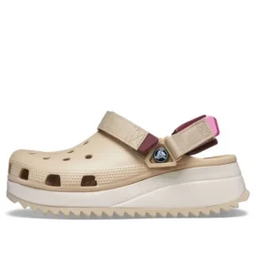 Sabots Classic Hiker « Beige Blanc Rouge »