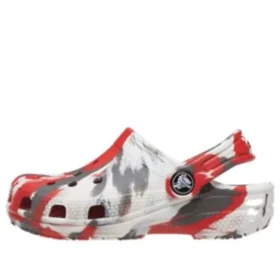 Sabots Classic Marbled « White Red Grey »