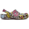 Sabots Classic Retro Floral « Jaune-rose »