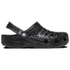 Sabots classiques en croco « Black »