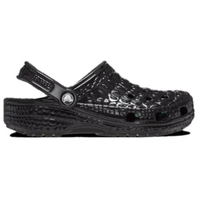 Sabots classiques en croco « Black »
