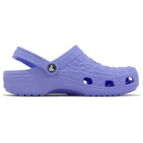 Sabots classiques en croco « Violet »