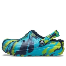 Sabots classiques marbrés doublés « Blue Tie-Dye »