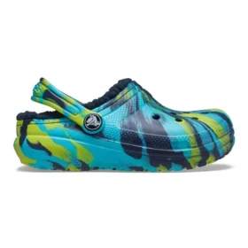 Sabots classiques marbrés doublés « Blue Tie-Dye »