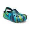 Sabots classiques marbrés doublés « Blue Tie-Dye »