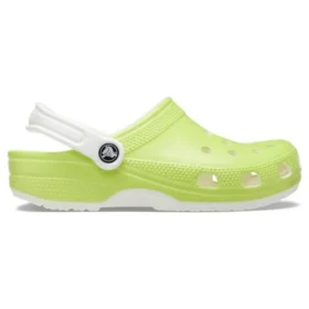 Sabots classiques phosphorescents « Vert citron et blanc »