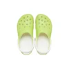 Sabots classiques phosphorescents « Vert citron et blanc »