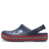 Sabots Crocband à bande zippée « Navy Red »